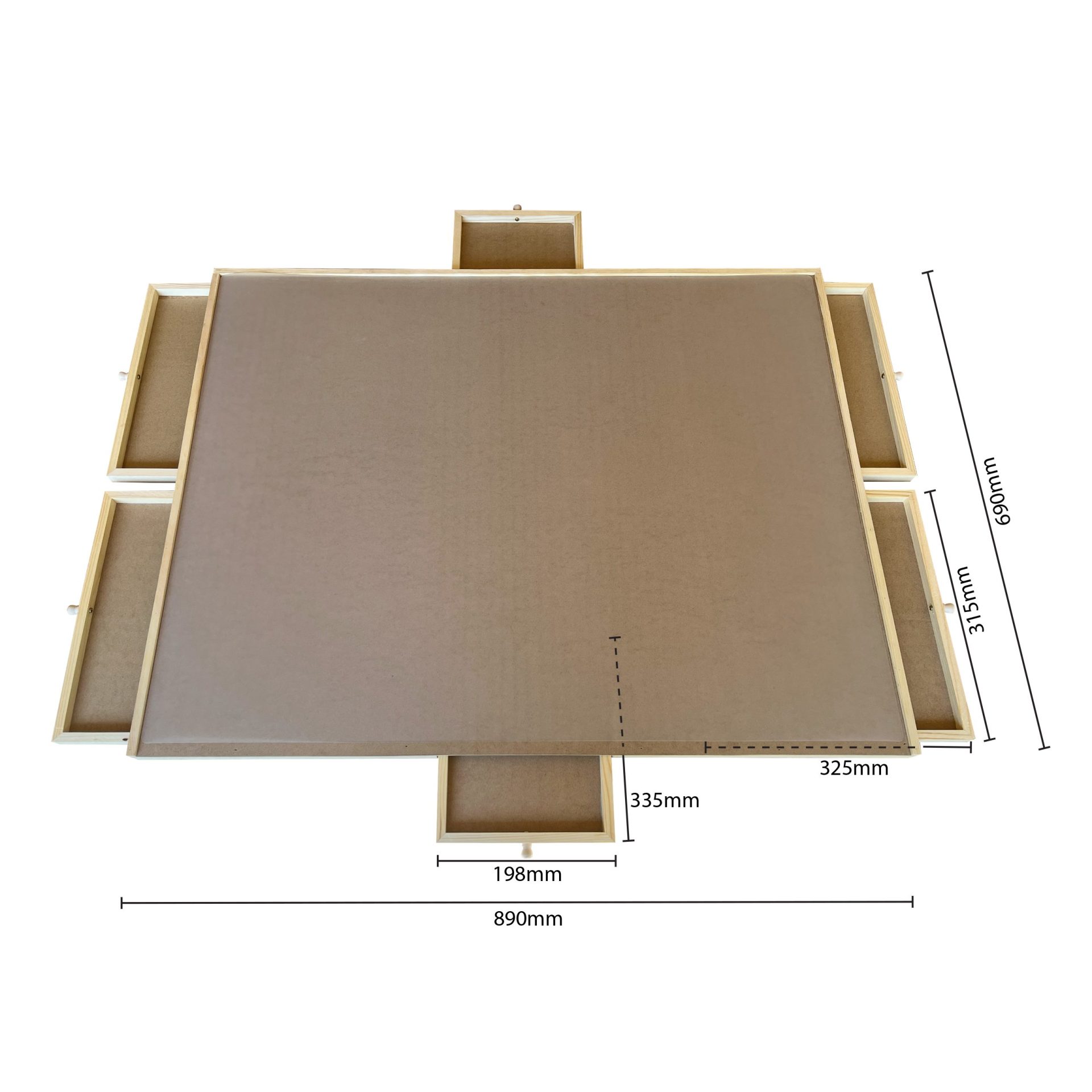 Rotating Puzzle Board with Drawers - Image 4