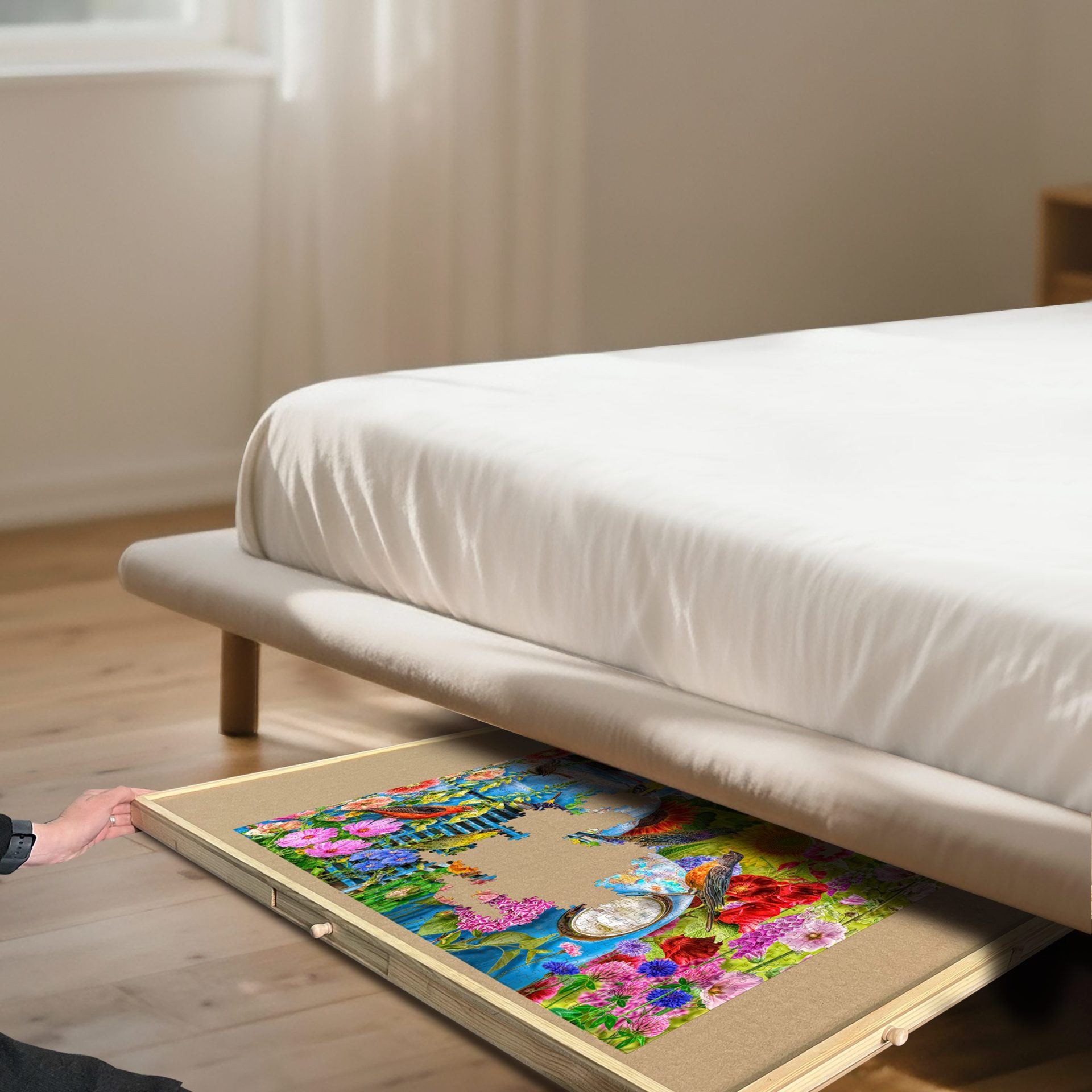 Rotating Puzzle Board with Drawers - Image 6