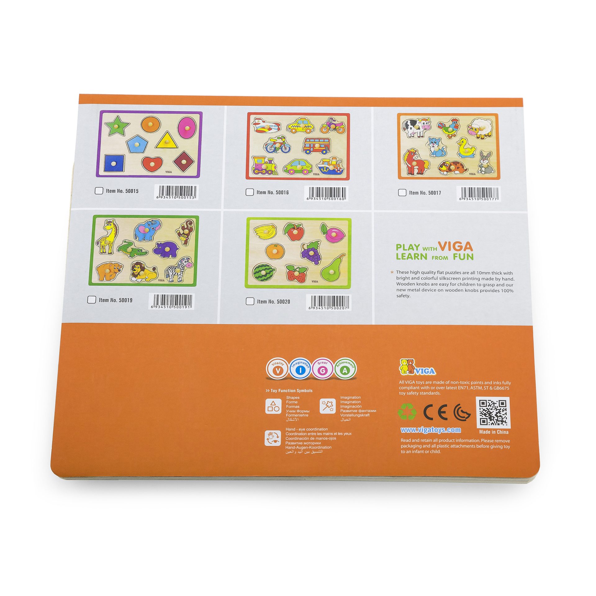 Flat Knob Puzzle Wild Animals 8pc - Image 6