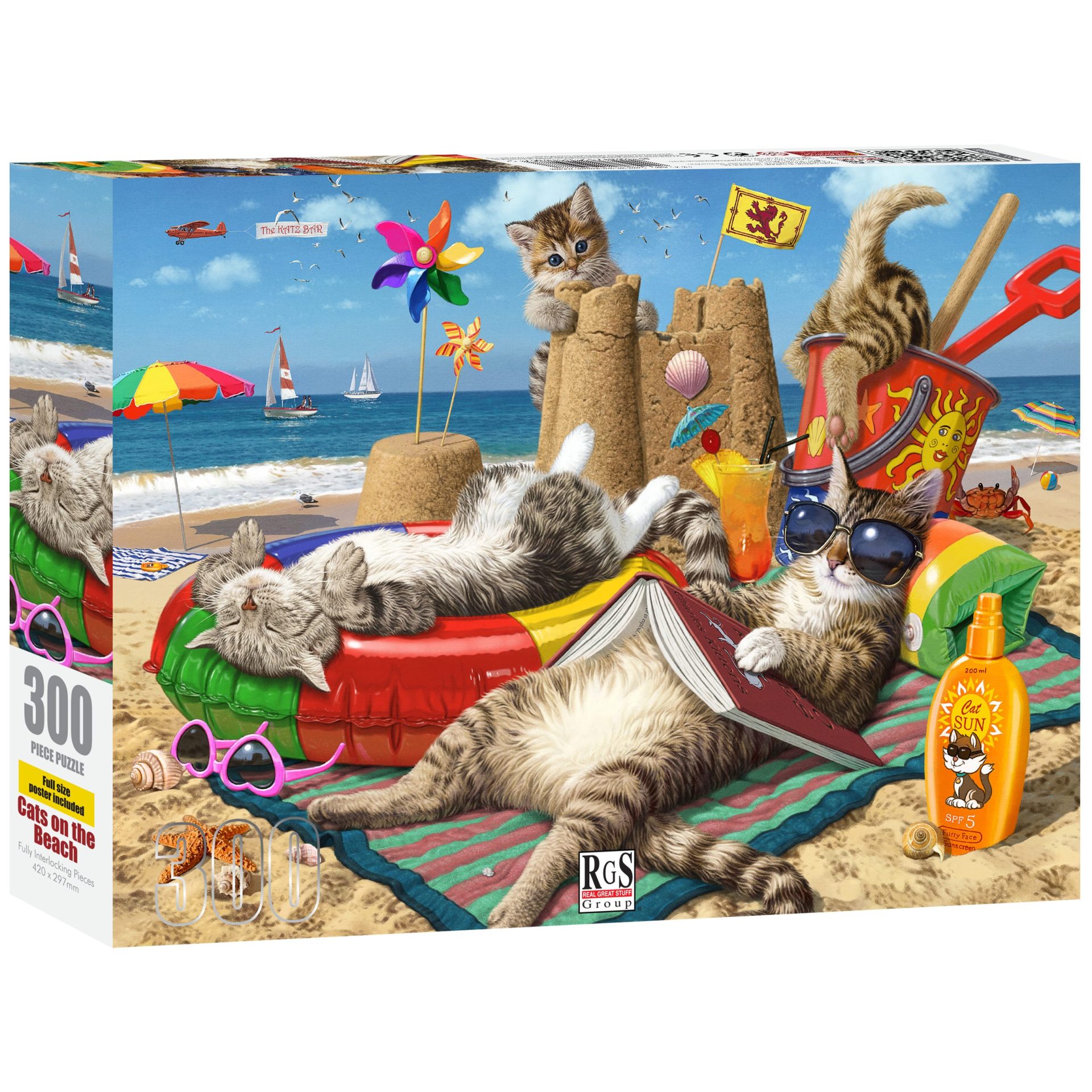 Cats on the Beach 300pc - Image 4
